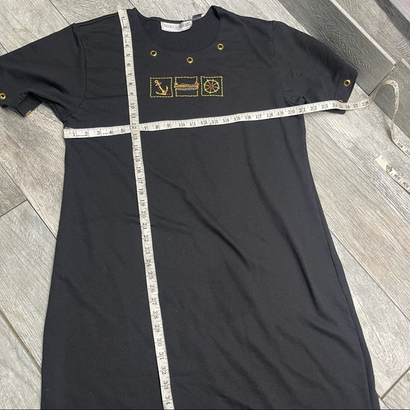 Needle & Threads Dress Size XL Long Black with Anchor - Picture 4 of 7